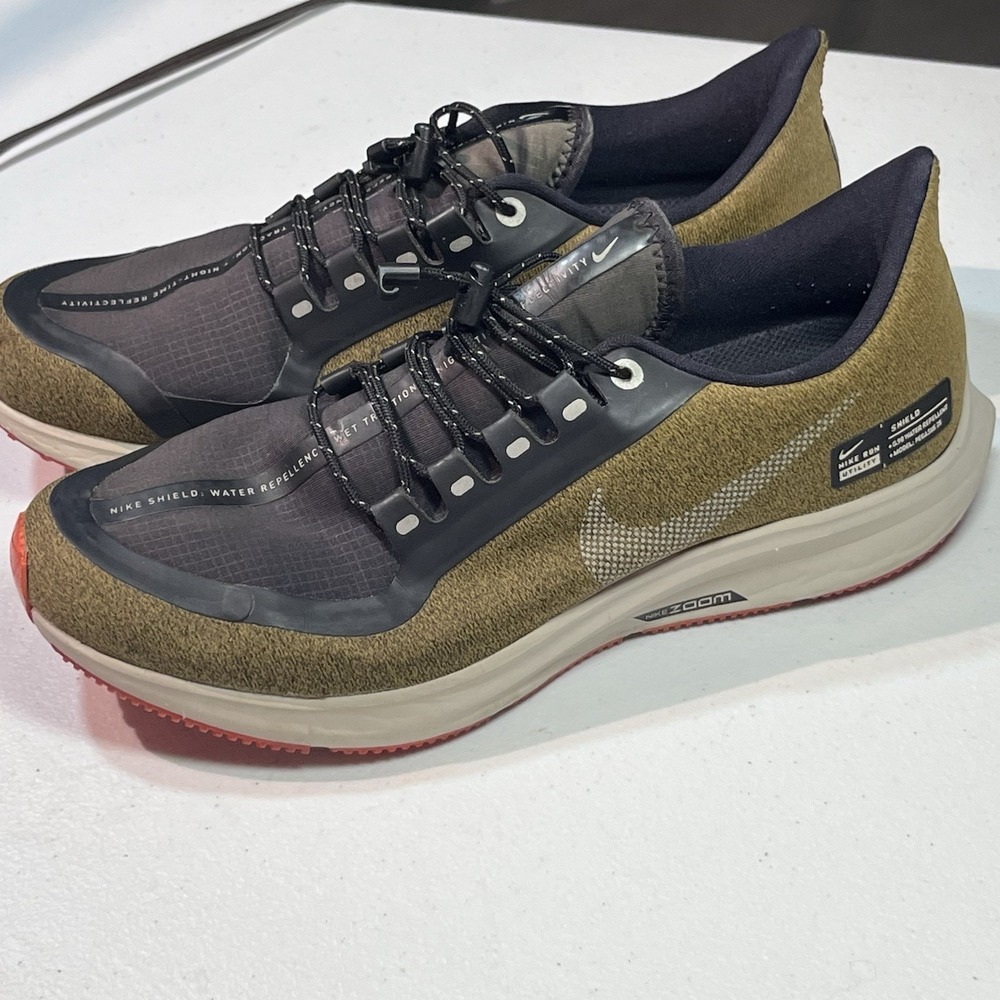 Nike Pegasus 35 Shield Men's 7.5 Running Shoe Water Repellent Reflective Utility